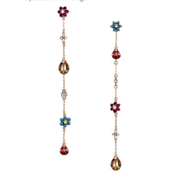 KATE SPADE • Nature Walk Ladybug Linear Earrings